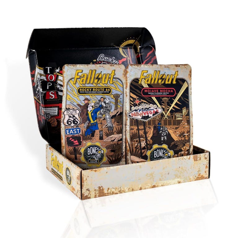 Bones Coffee Company Fallout Sin City Coffee Collector's Box
